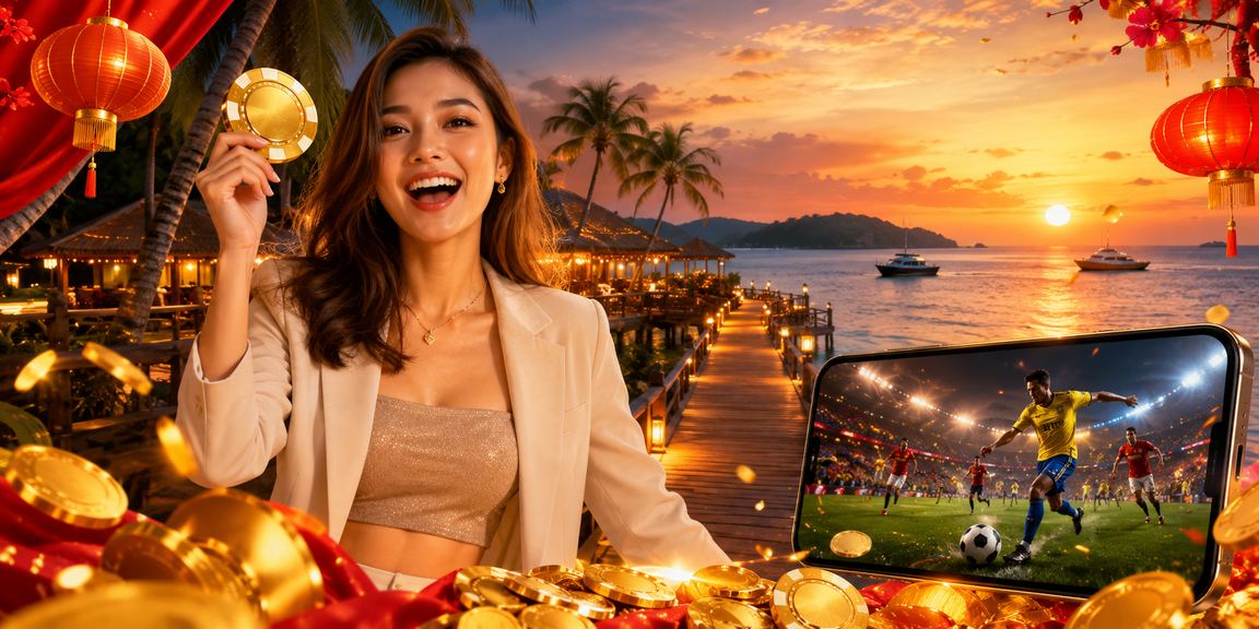 Players enjoying baccarat cashback bonuses on holiday in Langkawi via 43700