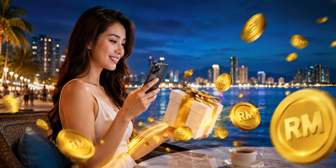 Pengguna Penang melakukan deposit bonus dengan selamat melalui platform 43700 Malaysia